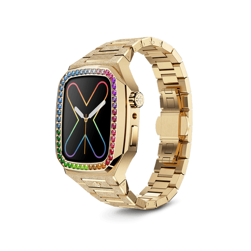 Apple Watch Case / EVF41 - RAINBOW Frosted Gold