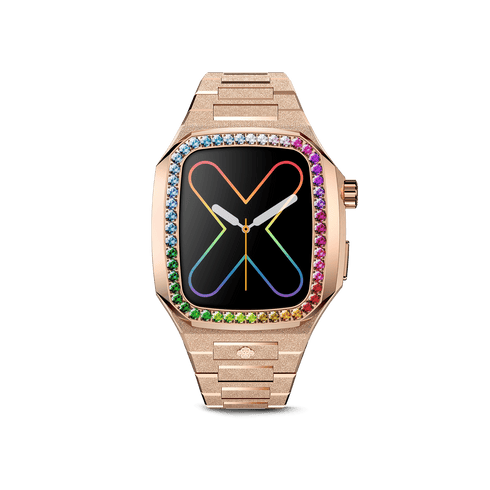 Apple Watch Case / EVF - RAINBOW Frosted Rose Gold