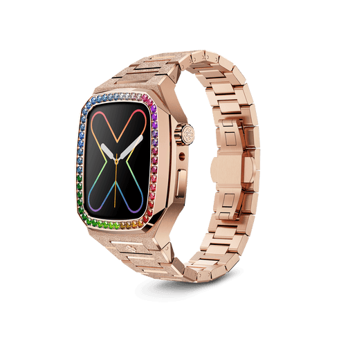 Apple Watch Case / EVF41 - RAINBOW Frosted Rose Gold – GOLDEN CONCEPT