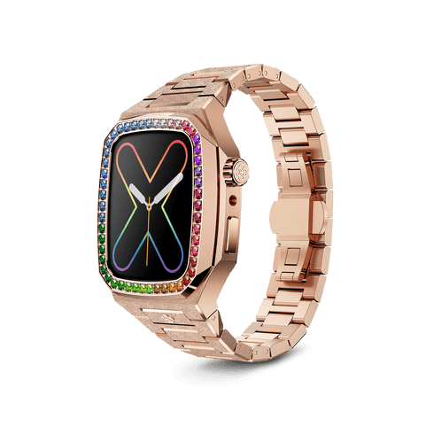 Apple Watch Case / EVF - RAINBOW Frosted Rose Gold