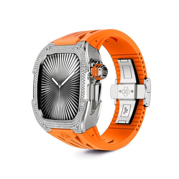 Apple Watch Case / RSTIII46 - Sunset Orange Moissanite