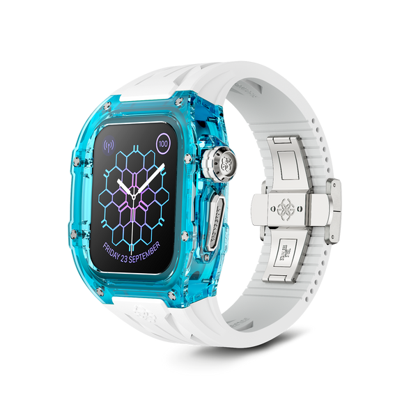 Apple Watch Case / RSTR45 -  AQUA WHITE
