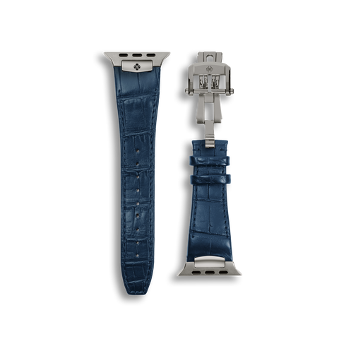 Apple Watch Strap / Alligator Leather - Blue