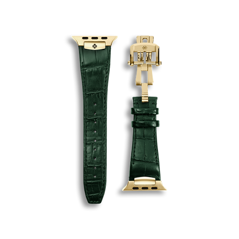 Apple Watch Strap / Alligator Leather - Green