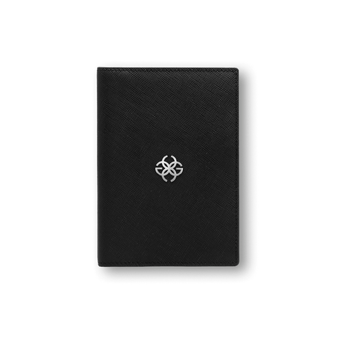 Black Saffiano Leather Passport Holder