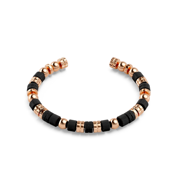 アクセサリー GOLDEN CONCEPT Bracelet Rose gold Black Bracelet / EV - Rose gold - Black – GOLDEN CONCEPT