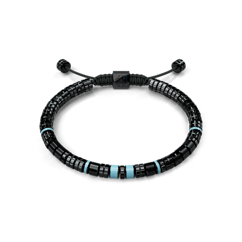 Bracelet / EV - Black - Curacao Blue