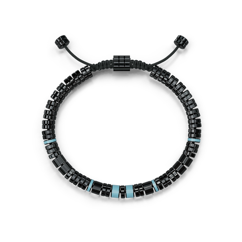 Bracelet / EV - Black - Curacao Blue