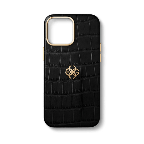 関税込*GOLDEN CONCEPT★iPhone 15pro レザー スマホケース Croco Embossed Leather Case for iPhone 15 Pro and 15 Pro Max