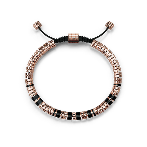 Bracelet / EV - Rose gold - Black