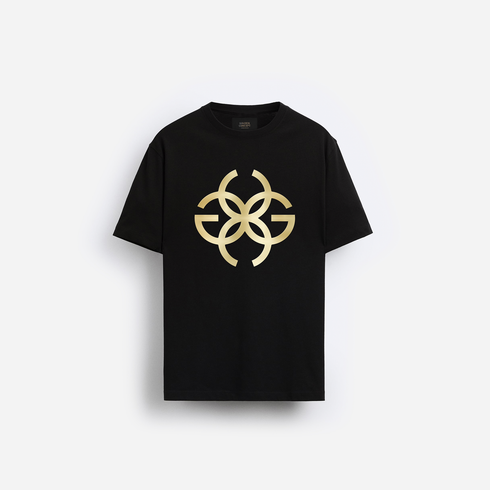 gold monogram shirt