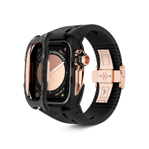 Applewatch Case Carbon Racing 時計 44 45 Apple Watch Case / RSCIII45 - Rose Gold Carbon – GOLDEN CONCEPT