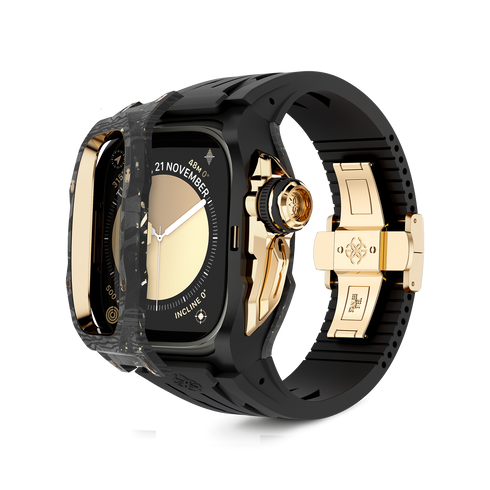 アクセサリー GOLDEN CONCEPT RSC49 ROSE GOLD CARBON Luxurious Racing Sport Carbon Case for Apple Watch Ultra 1